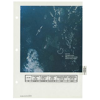 Apollo 9 Photo Map Checklist Page [Attested as Flown by Richard Garner]