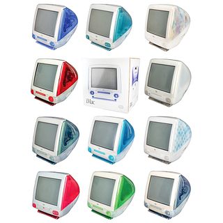 Apple iMac G3 Collection of (13) 1st and 2nd Generation Computers with Original Boxes - All 13 Colors and Patterns