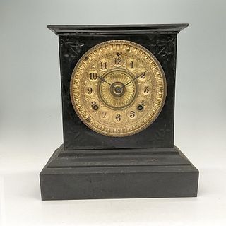 Antique Ansonia Clock Co. Cast Iron Mantel Clock