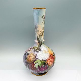 Antique Flambeau L.D.B. & Co. Porcelain Limoges Floral Vase