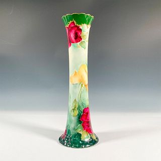 Antique Belleek Willets Porcelain Rose Vase