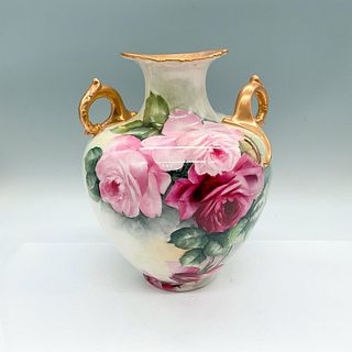 Antique American Belleek Porcelain Rose Vase