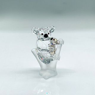 Swarovski Silver Crystal Figurine, Koala Mother and Baby