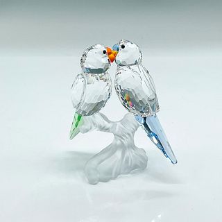 Swarovski Crystal Figurine, Pair of Budgies