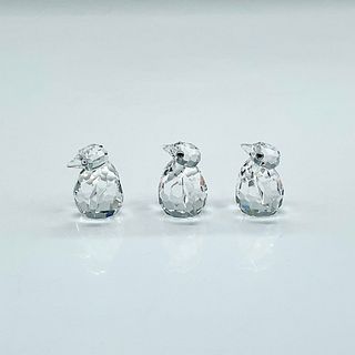 Swarovski Silver Crystal Figurines, Baby Penguins
