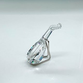Swarovski Silver Crystal Figurine, Lute on Stand