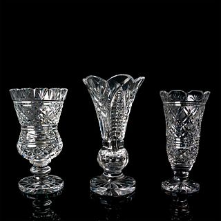 3pc Waterford Crystal Vases