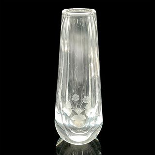 Vintage Orrefors Crystal Etched Vase