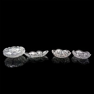 4pc Cut Crystal and Glass Bowls