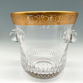 Saint Louis Crystal Thistle Gold Ice Bucket