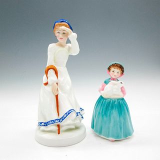 2pc Royal Doulton Figurines, Little Bo Peep & Bunny