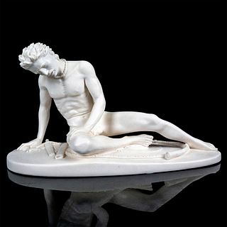 Alabaster Sculpture, Nude Dying Gaul