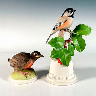 2pc Boehm Porcelain Bird Figurines