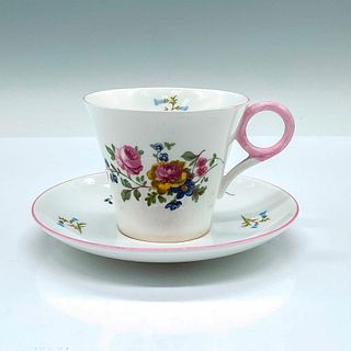 2pc Shelley China Floral Teacup and Saucer