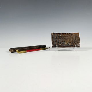 Japanese Meiji Kiseru Pipe Case, Pouch and Pipe