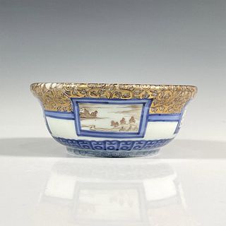 Japanese Porcelain Blue and Gilded Bowl