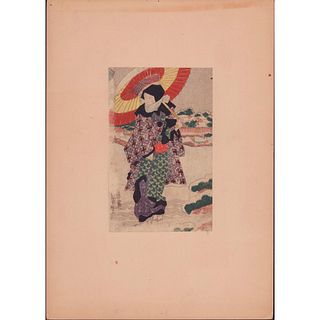 Kunisada, Woodblock Print, Actor Ichikawa Danjuro VII