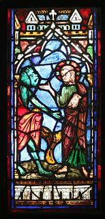 Stained Glass Window The Temptation of Christ