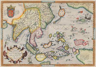 Abraham Ortelius Indiae Orientalis 1580 Map