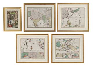 Jan Barend Elwe Indes Orientales 4 Maps 1792