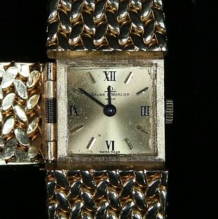 Baume & Mercier 14k Gold Ladies Bracelet Watch