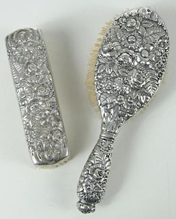 Two Pieces Tiffany Sterling Brushes