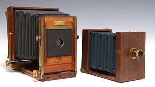 (2) ANTIQUE CAMERAS, EASTMAN NEW VIEW & SMALL FOLD