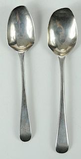 Two Bateman Family English Silver Spoons
