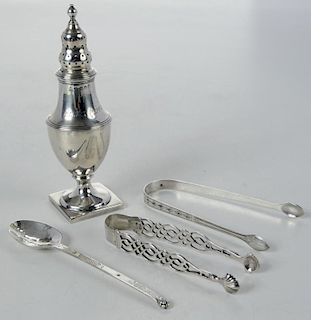 Four English Silver Table Items