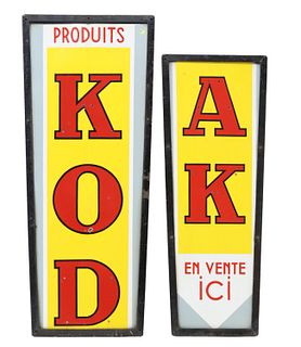 KODAK OUTDOOR DOUBLE SIDE TWO PART ADV SIGN