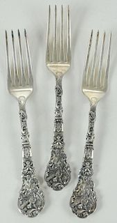 Twelve Gorham Versailles Sterling Forks