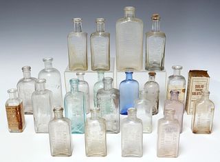 (23) GLASS PHOTO CHEMICAL BOTTLES, KODAK & ANTHONY