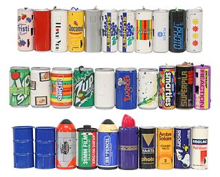 (31) NOVELTY 'CAN' FORM ADVERTISING CAMERAS