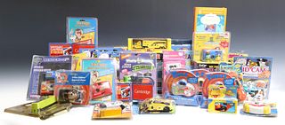 (34) VINTAGE KID'S CAMERAS, MOST NEW IN WRAPPING