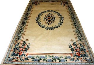 CHINESE HAND WOVEN CONTEMPORARY RUG