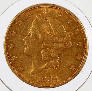 U.S $20.DOLLAR LIBERTY-HEAD & EAGLE GOLD COIN 1878