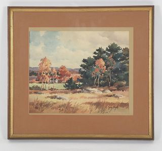 John Cuthbert Hare (1909-78), Watercolor