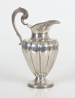 A Mexican Sterling Silver Water Pitcher 