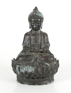 A Chinese Bronze Buddha 