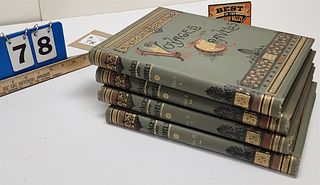 Lot 4 Bks 1887 Voyages And Travels Boston E.W. Walker + Co