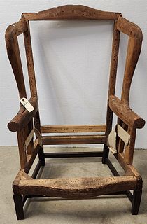 Chippendale Wing Chair Frame