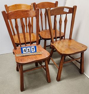 Set 4 Maple Chairs