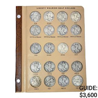 1916-1947 Walking Liberty Book [65 Coins]   