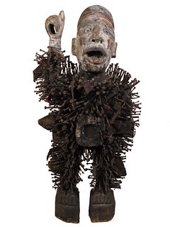 Nkisi N'Kondi Power Figure, Bakugo People, DR Congo/Zaire