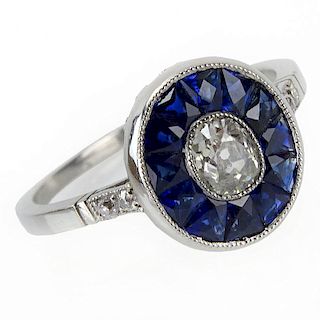 .50 Carat Old European Cut Diamond and Platinum Engagement Ring