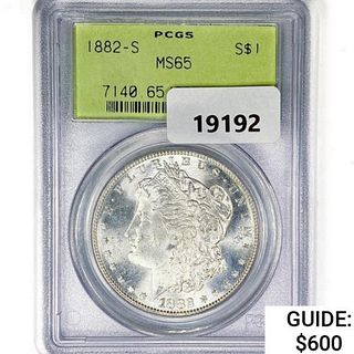 1882-S Morgan Silver Dollar PCGS MS65 