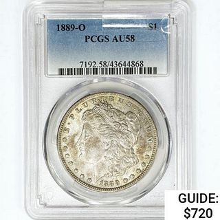 1889-O Morgan Silver Dollar PCGS AU58 