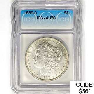1889-O Morgan Silver Dollar ICG AU58 