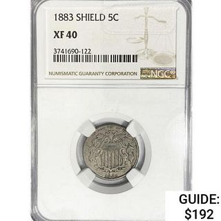 1883 Shield Nickel NGC XF40 