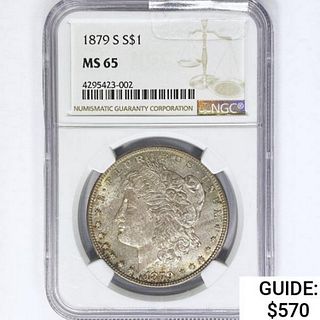 1879-S Morgan Silver Dollar NGC MS65 
